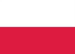 [ai] The national flag of Poland, featuring two horizontal stripes: the top stripe is white and the bottom stripe is red.